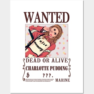 Charlotte Pudding One Piece Wanted Posters and Art